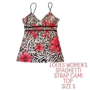 Loges Women's Spaghetti Strap Cami Top Size S
